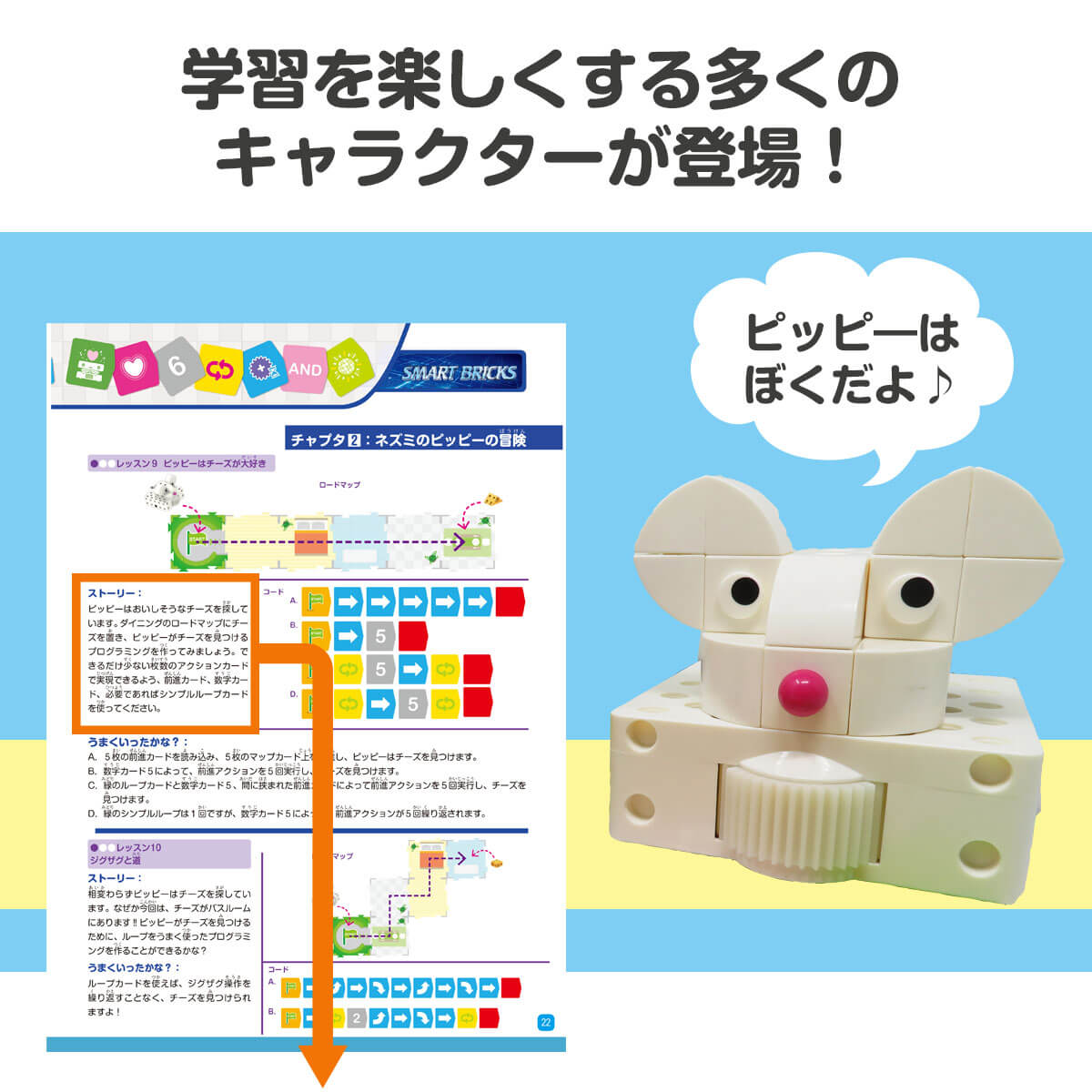 沢山のキャラクターで学習を楽しむ
