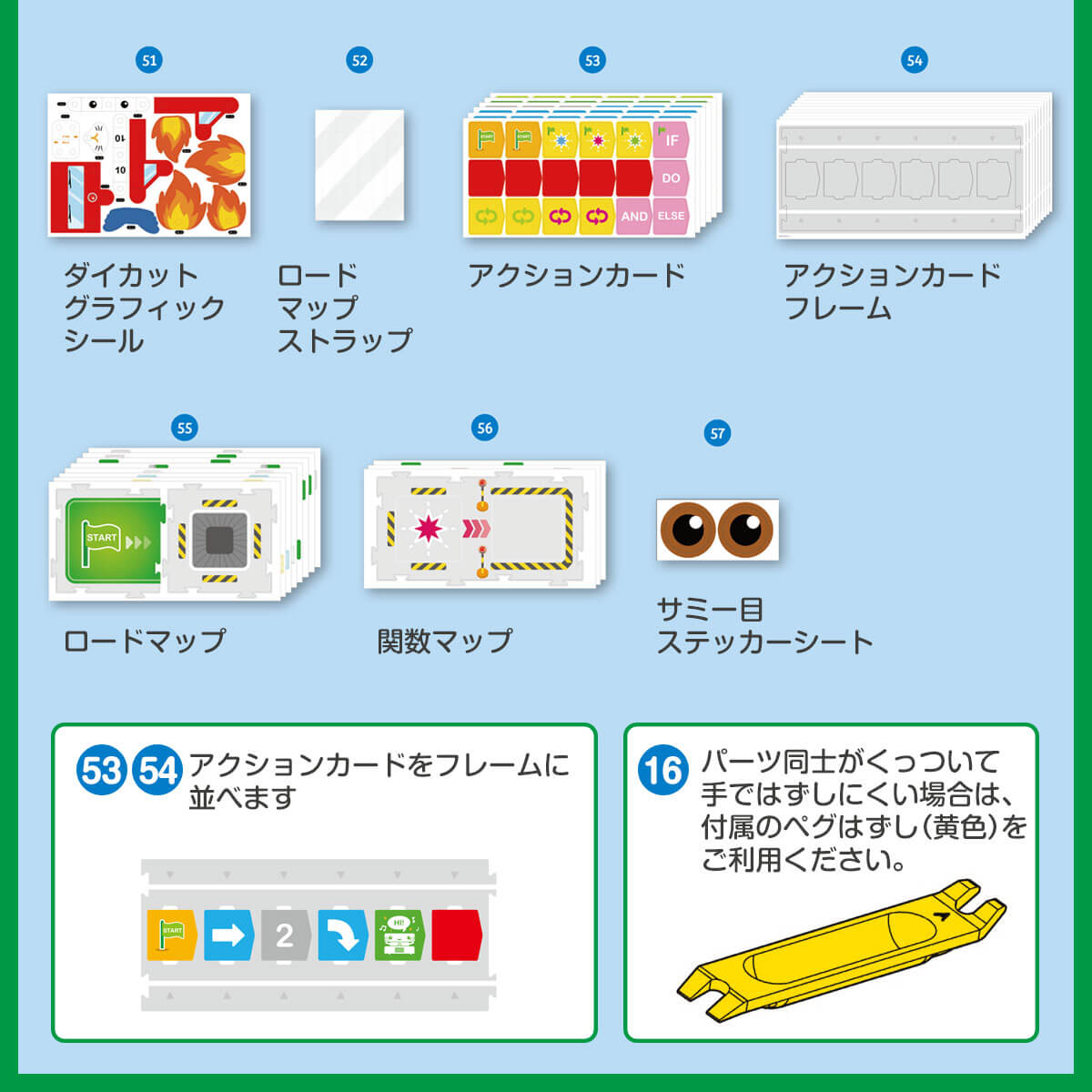 ブロックパーツ以外の付属品